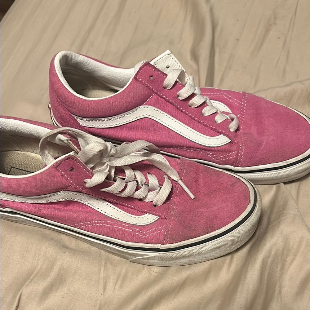 Vans Women's Sneakers in Pink and White